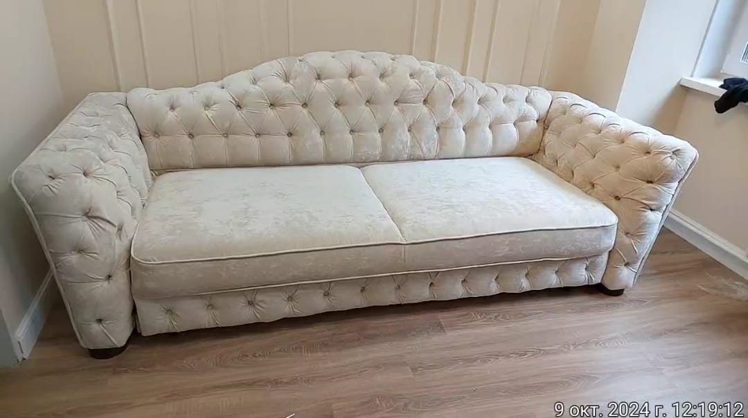 Замена обивки дивана на дому. Среднеуральск